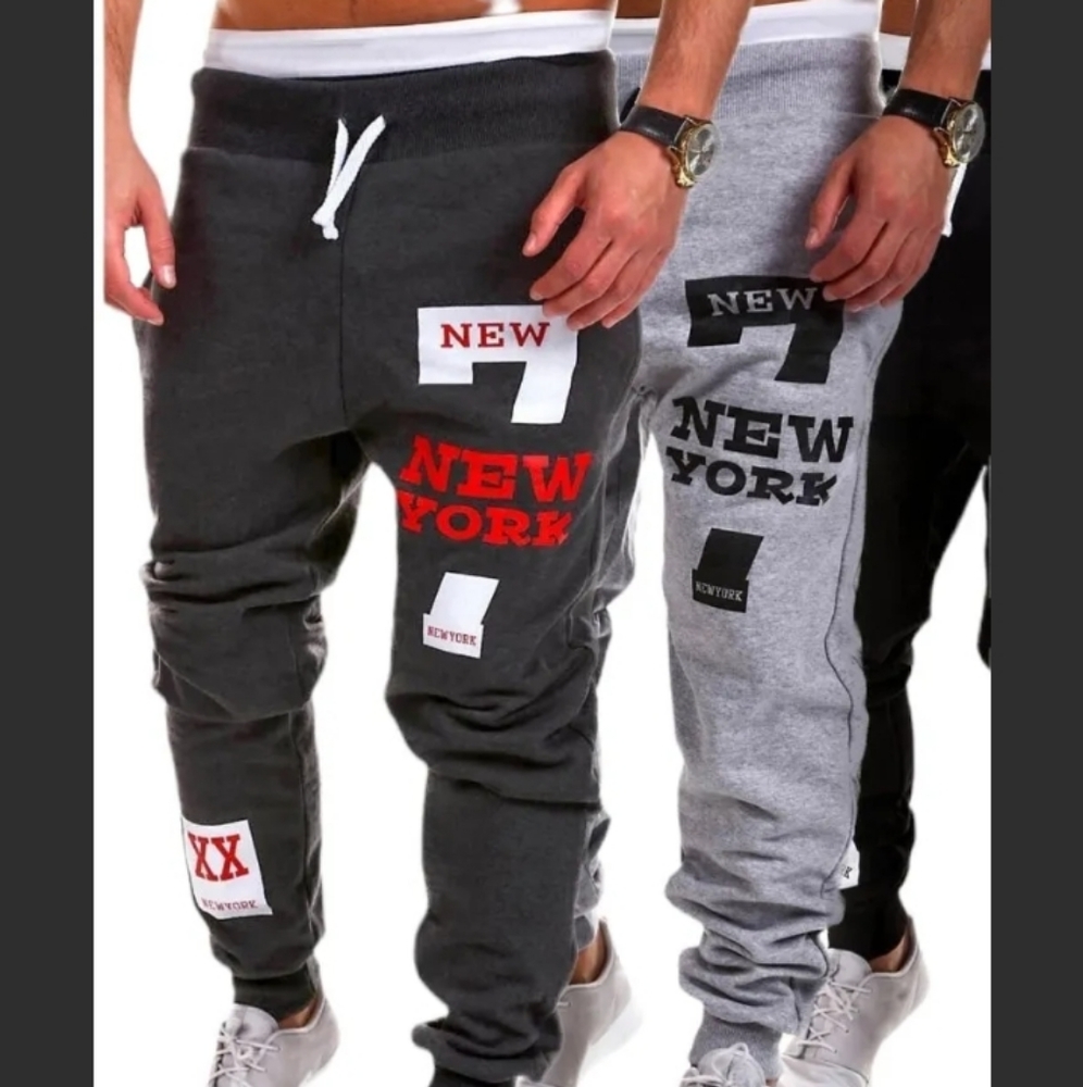 Two Men Sport Gym Jogger Tracksuit Jogging Pants Casual Sweatpants Trousers.M
